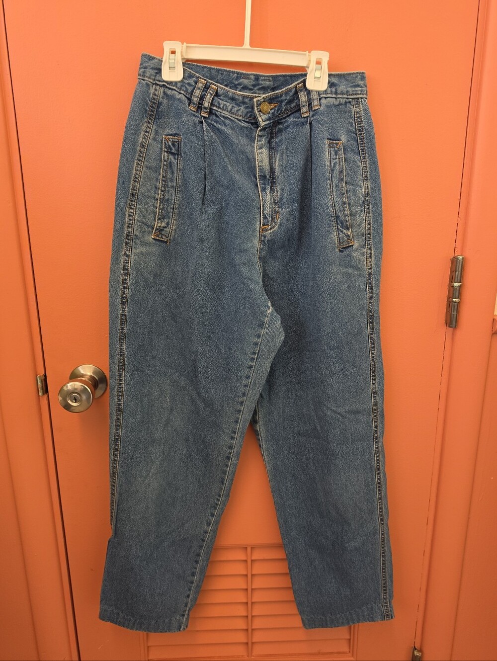 Vintage Liz Wear Women's Size 10 Retro Blue Jeans High-Rise Waist 100% Cotton